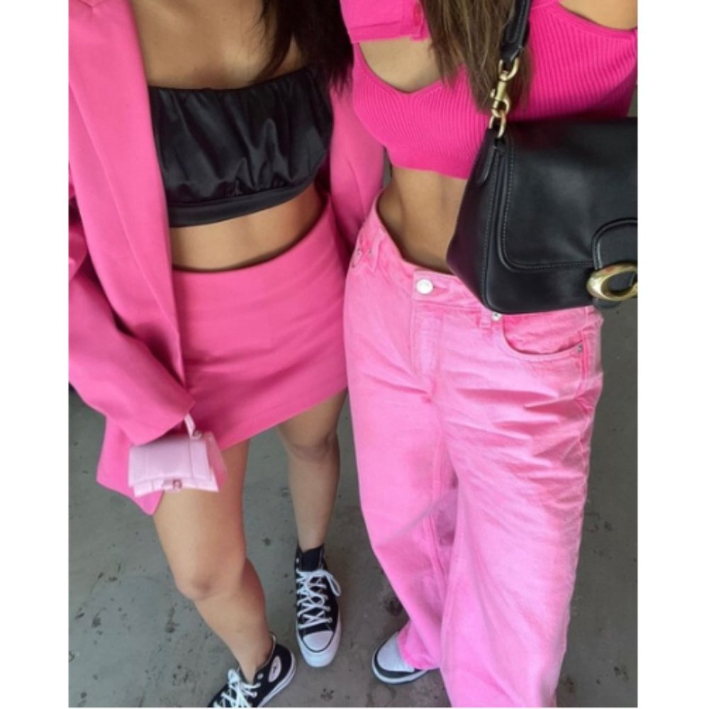 Zara Pink Split Skort Sz XS NWT - Picture 14 of 16